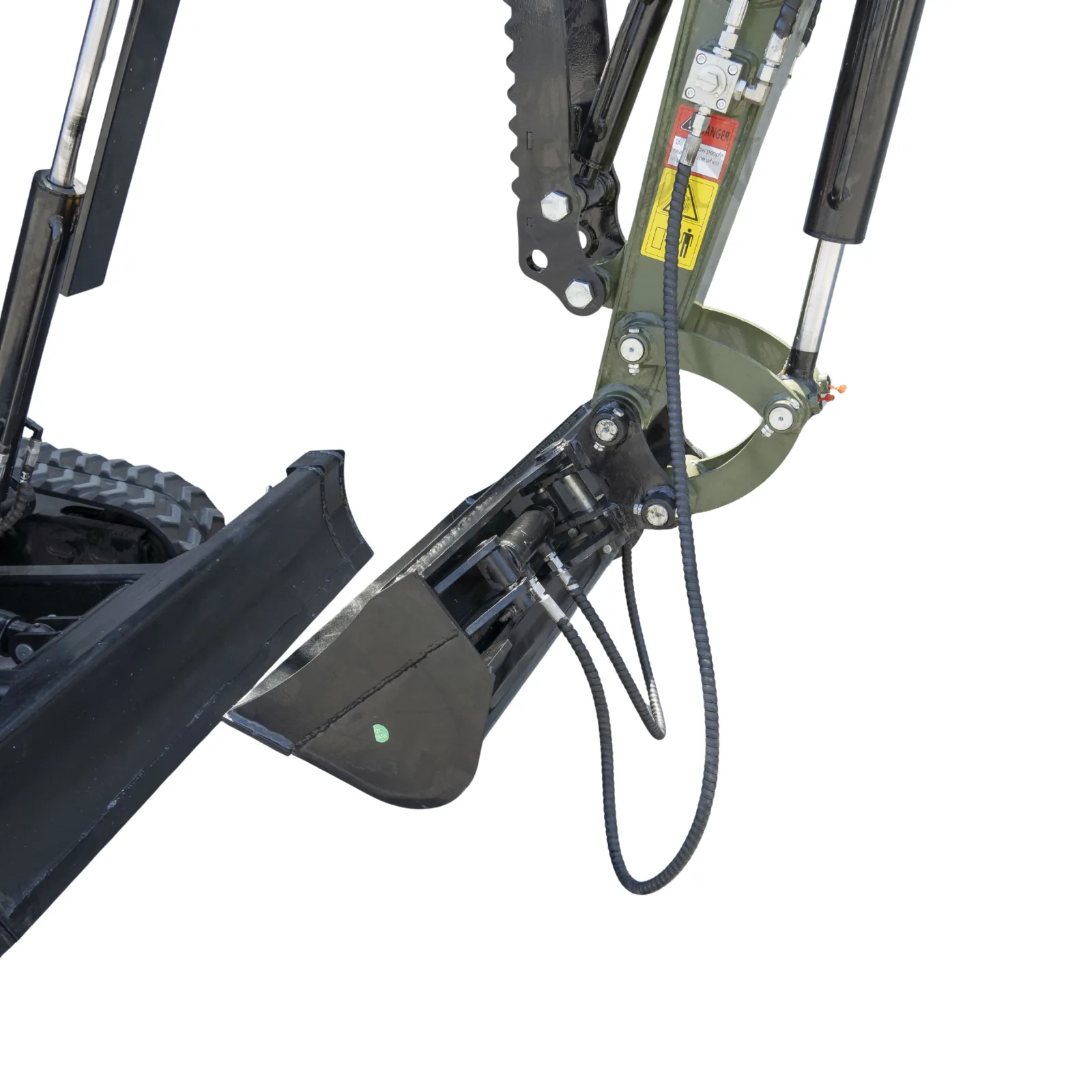800mm Tilting Bucket Attachment Hydraulic Digging Bucket USA for TERROR XXV and other 2.1-3 Ton Mini Excavators