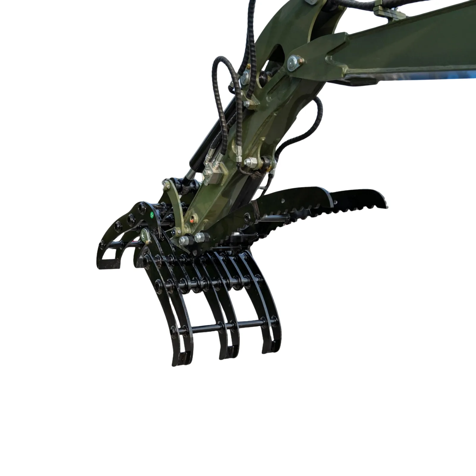 Compact Grapple Attachment for TERROR XXV and other 2.1-3 Ton Mini Excavators Wide Opening Wood Grab USA