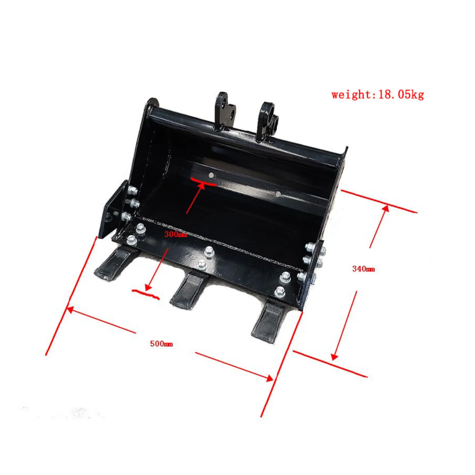 500mm Trenching Bucket General Purpose w teeth for Mini Excavator USA