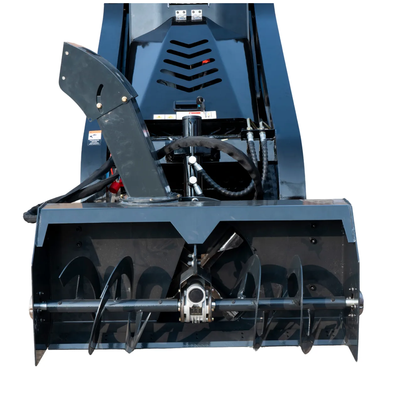 1100mm Hydraulic Snow Blower Attachment for TYPHON STOMP X1300 & STOMP 509 Mini Skid Steers