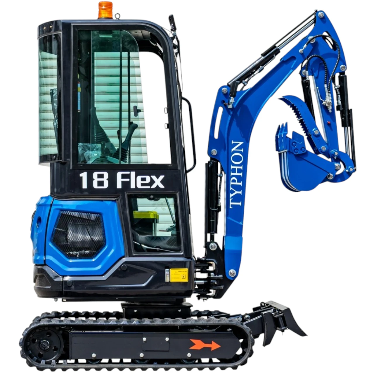 TYPHON 18 FLEX PRO 1.8 Ton Mini Excavator USA with 12 attachments