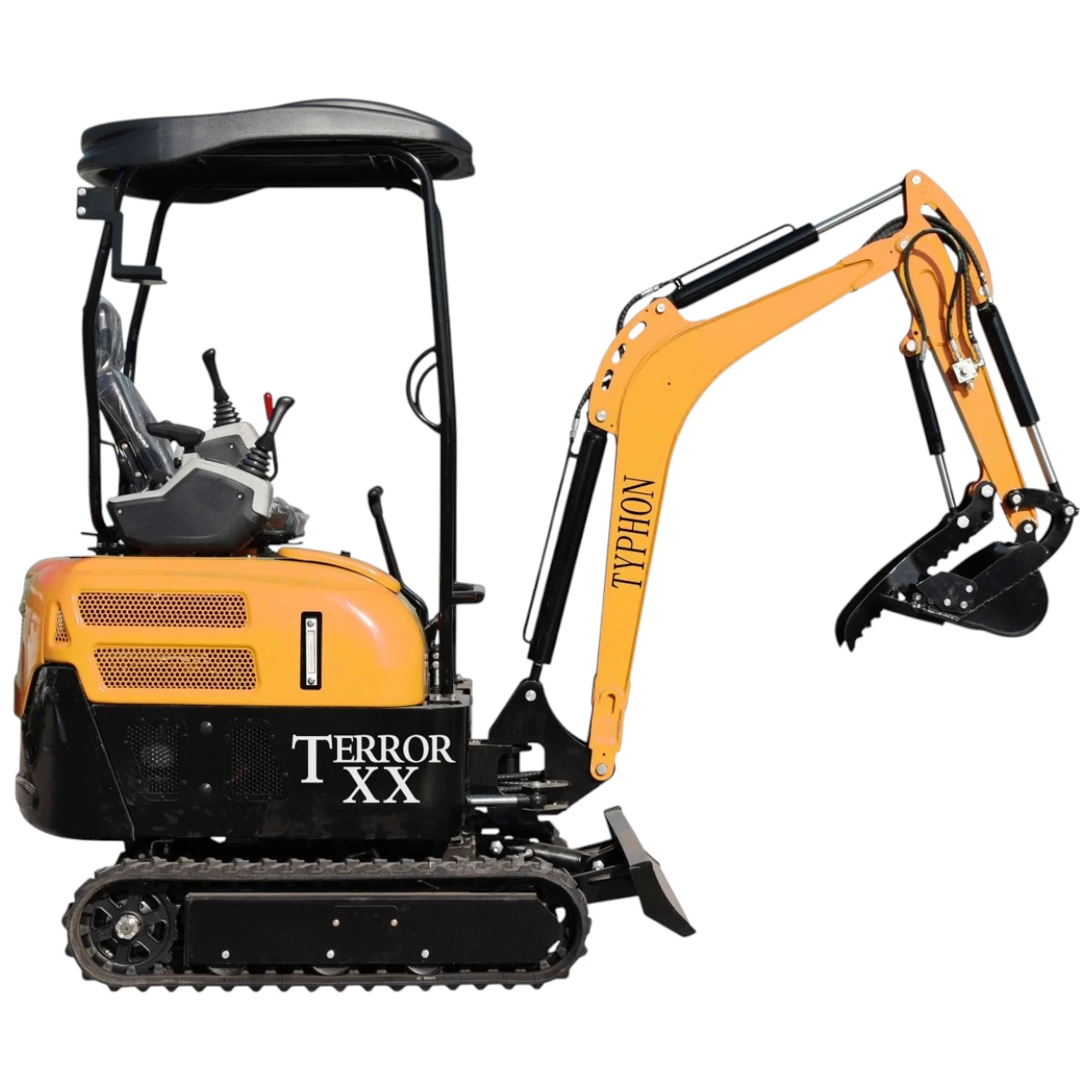 2025 4,000 lb TYPHON TERROR XX Mini Excavator Rubber Track with Kubota D902 Diesel Engine USA