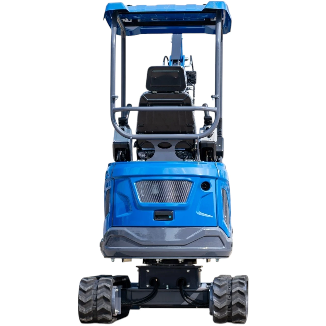 TYPHON TERROR XIX STORM Mini Excavator – 4000lbs Trench Digger with Boom Swing, Canopy, Retractable Tracks