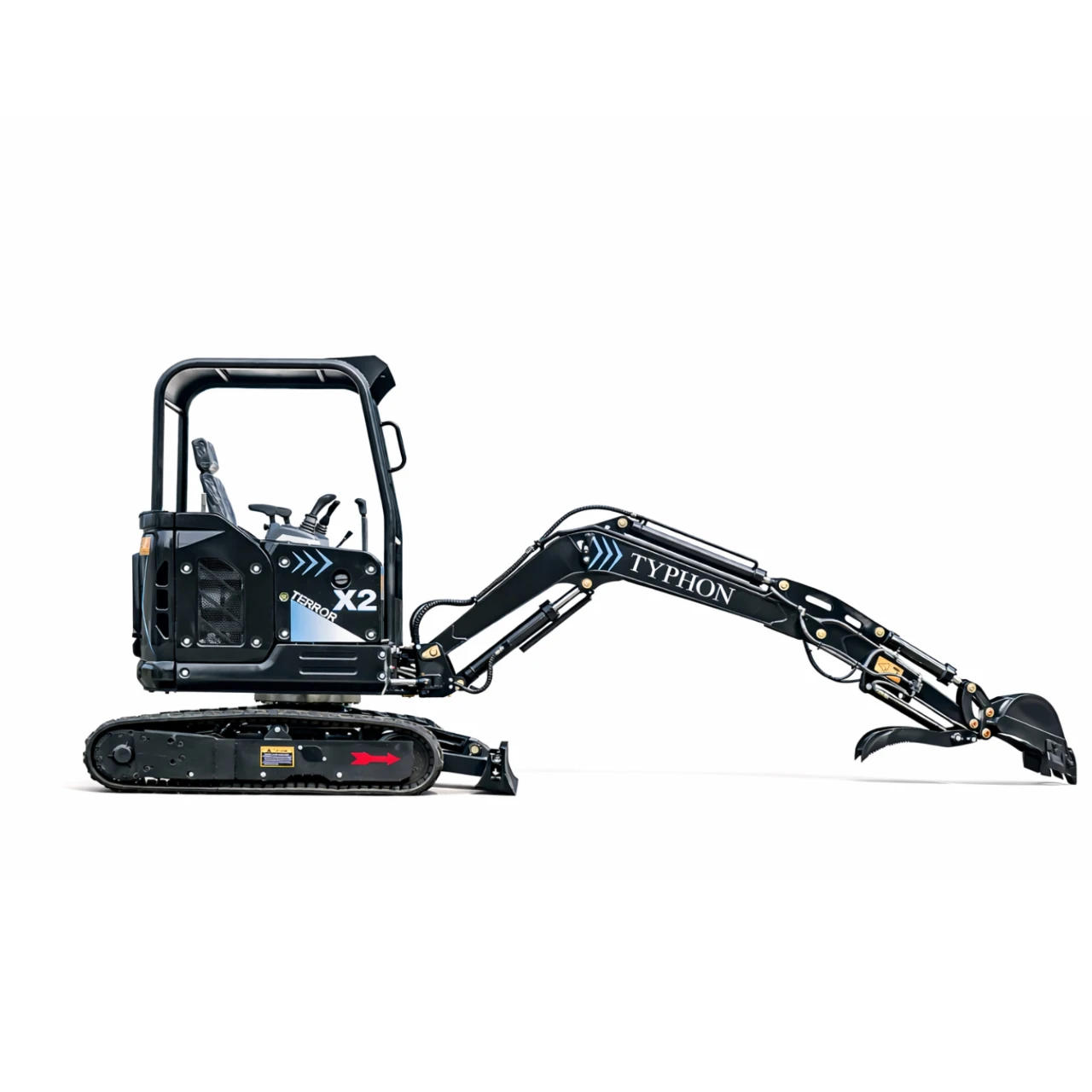 TYPHON TERROR X2 Max Canopy Mini Excavator Powerful 2.5 Ton Compact Machine with Yanmar Engine Advanced Hydraulic System