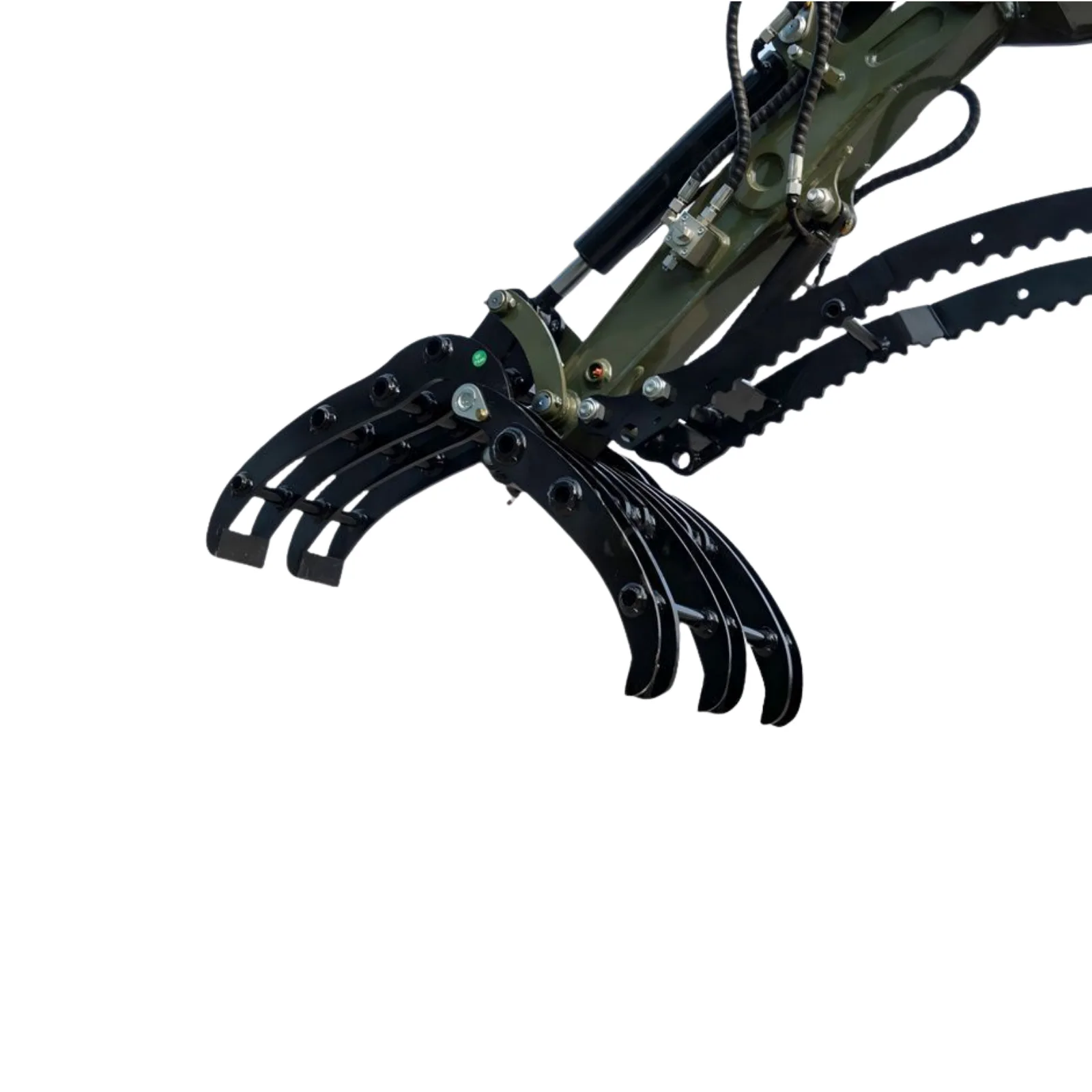 Compact Grapple Attachment for TERROR XXV and other 2.1-3 Ton Mini Excavators Wide Opening Wood Grab USA