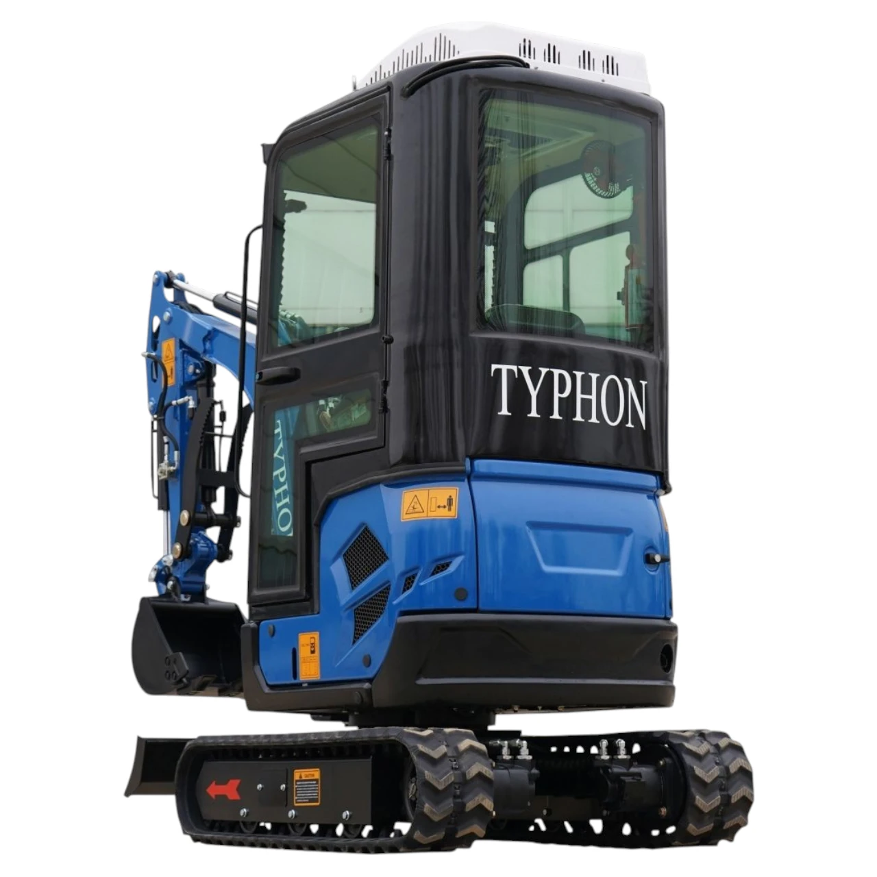 2025 4,000 lb TYPHON TERROR XVII Cabin Mini Excavator Rubber Track with Kubota D902 Diesel Engine USA