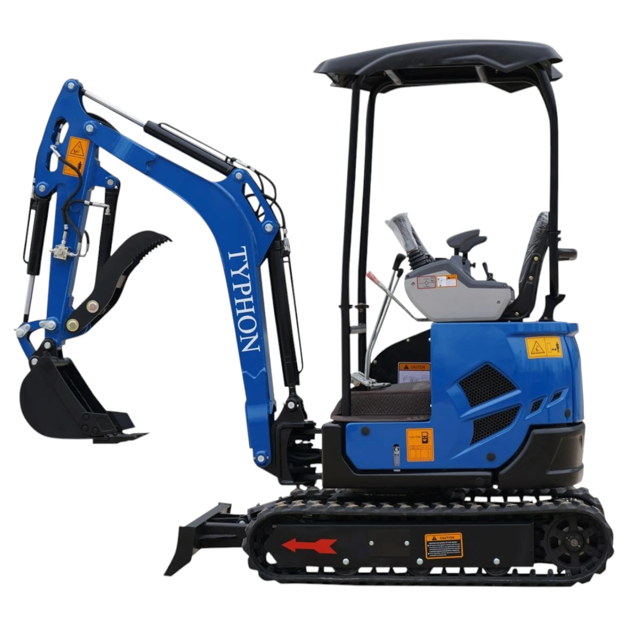 2025 3,800 lb TYPHON TERROR XVII Mini Excavator Rubber Track with Kubota D902 Diesel Engine USA