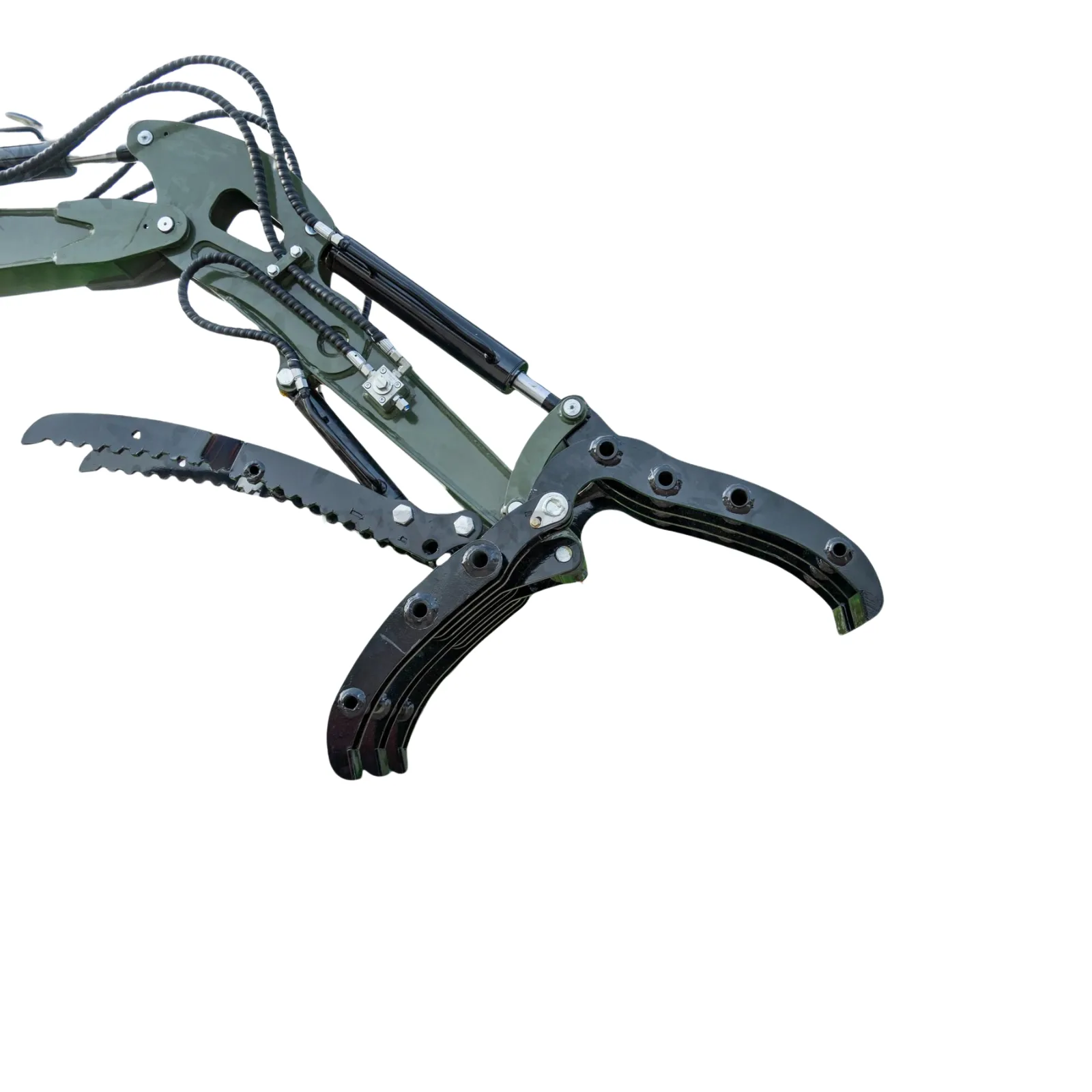 Compact Grapple Attachment for TERROR XXV and other 2.1-3 Ton Mini Excavators Wide Opening Wood Grab USA