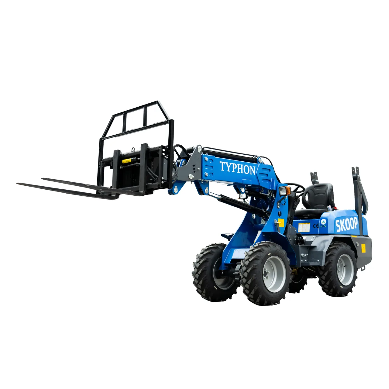 TYPHON Skoop Hydraulic Pallet Fork Attachment for Wheel Loader 43 Inch 11.1 GPM