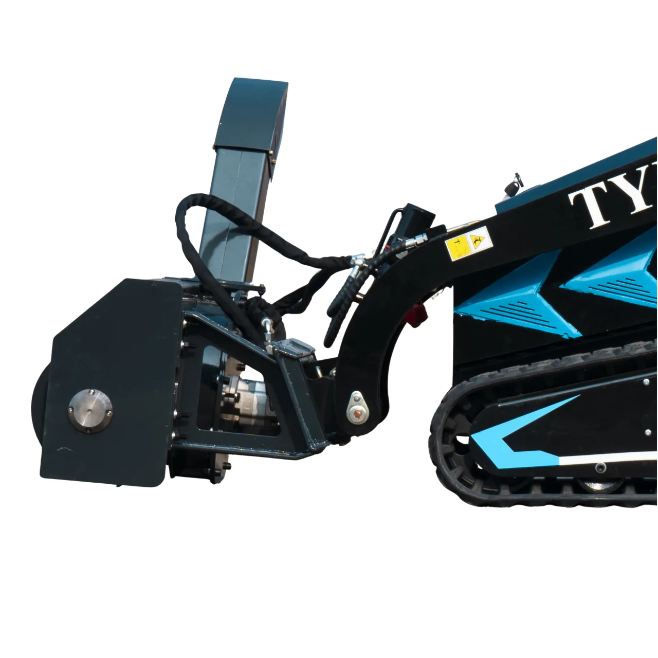1100mm Hydraulic Snow Blower Attachment for TYPHON STOMP X1300 & STOMP 509 Mini Skid Steers