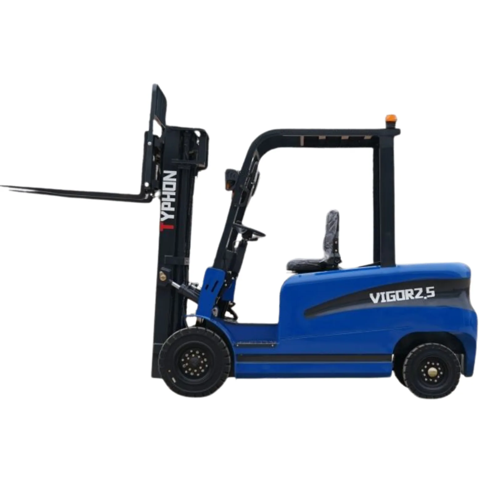 New 2025 TYPHON VIGOR 2.5 Blue Electric Forklift 2.5 Ton Lifter Lift Truck Jitney Hi-Lo