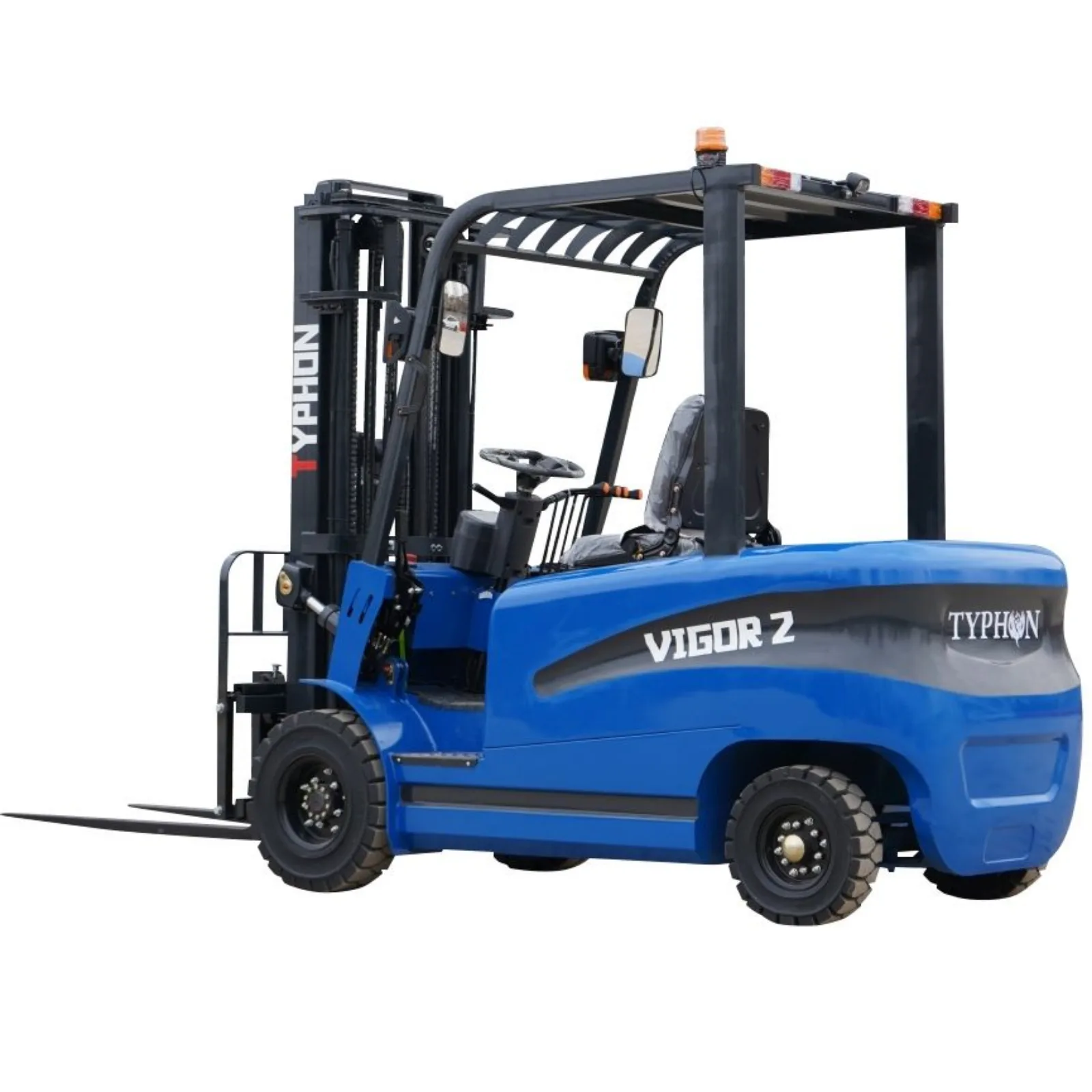 New 2025 TYPHON VIGOR 2 Blue Electric Forklift 2 Ton Lifter Lift Truck Jitney Hi-Lo