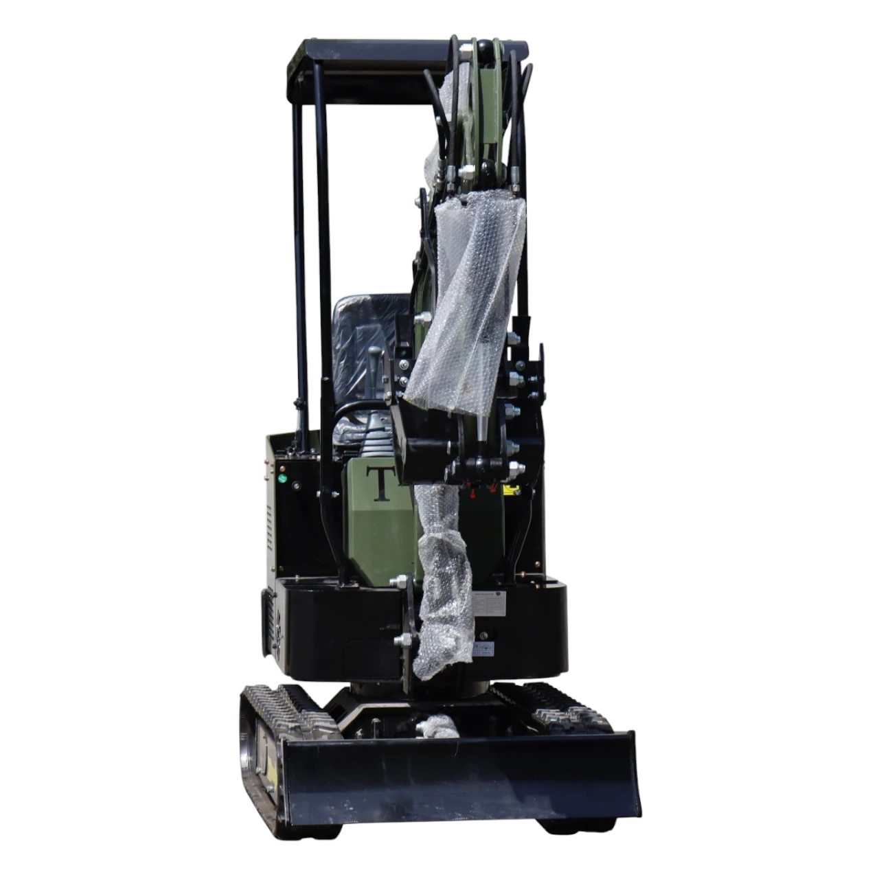 TYPHON TERROR X STORM Mini Excavator – 1 Ton Trench Digger with Canopy, Hydraulic Thumb Clip, Bucket USA