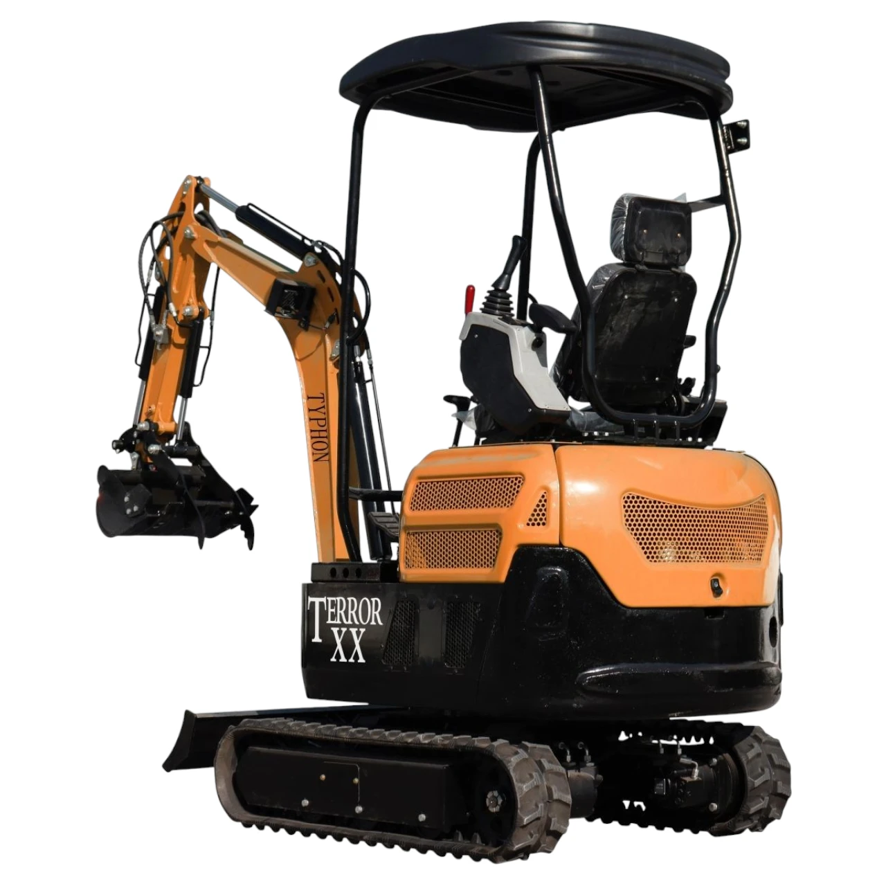 2025 4,000 lb TYPHON TERROR XX Mini Excavator Rubber Track with Kubota D902 Diesel Engine USA