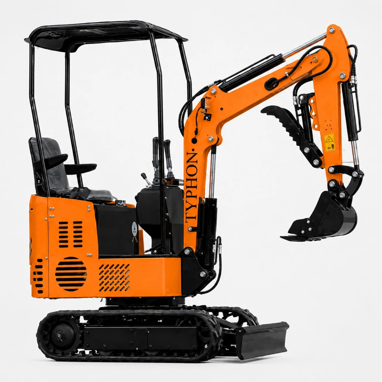 Typhon Tyrant X 1 Ton Mini Excavator with 13.5HP Briggs & Stratton Engine, Hydraulic Oil Cooler & Thumb Clip