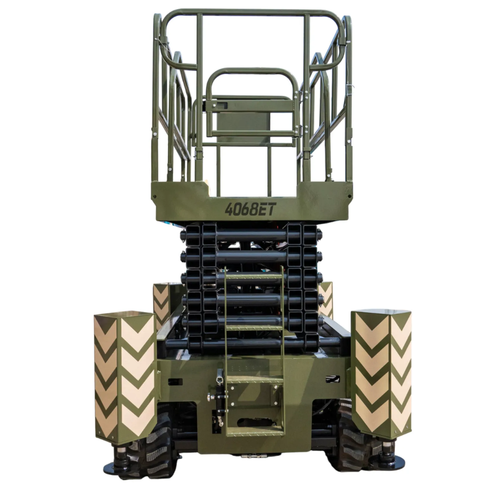 TYPHON xFlex-4068ET Electric Rubber Track Scissor Lift 3.2 Ton with 5.4HP Hydraulic Pump Motor Drive and Hydraulic Lifting Cylinder, 40 ft Max Lifting Height
