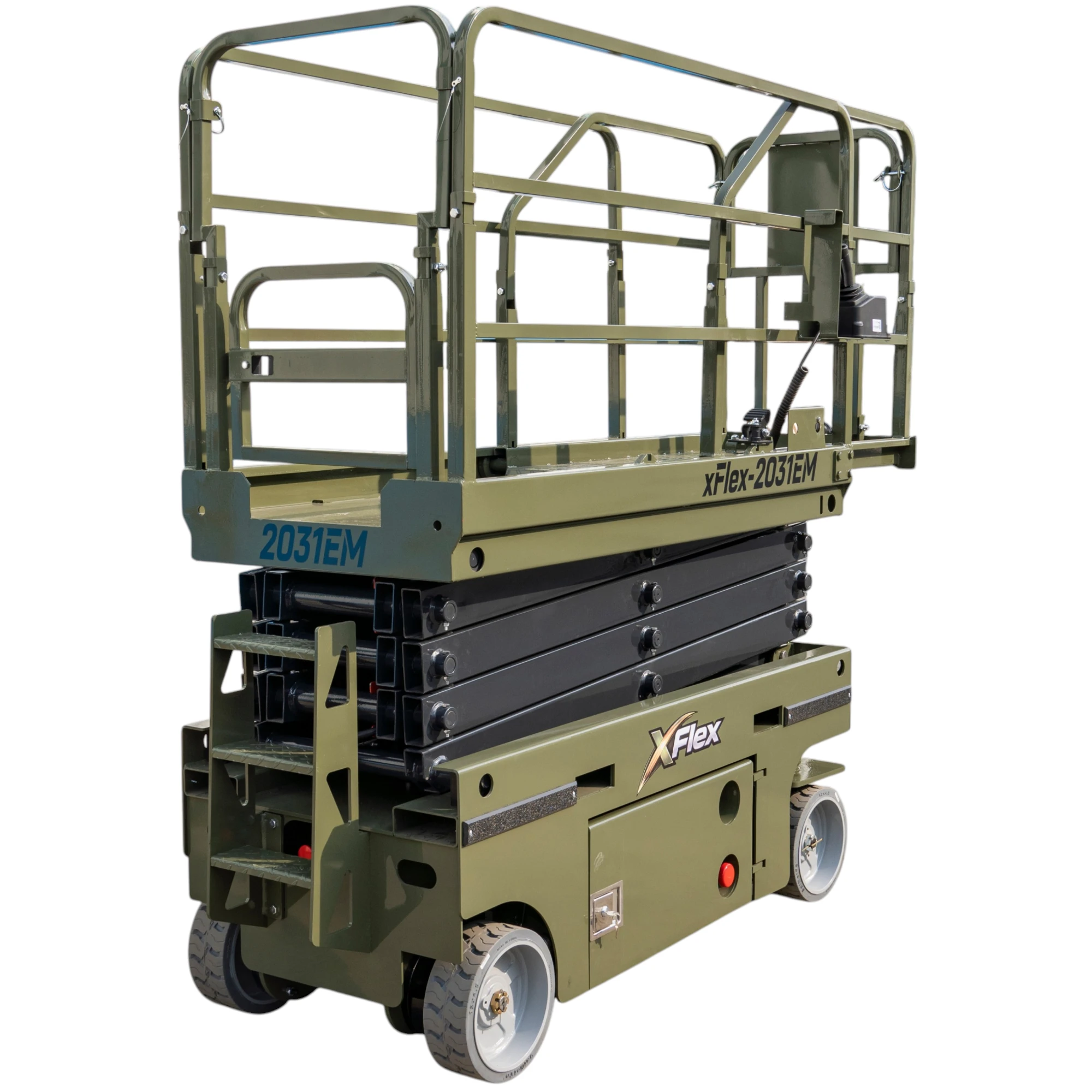TYPHON xFLEX-2031EM 1.2 Ton Electric Mini Scissor Lift with 20ft Max Platform Height and 19.7" Platform Extend