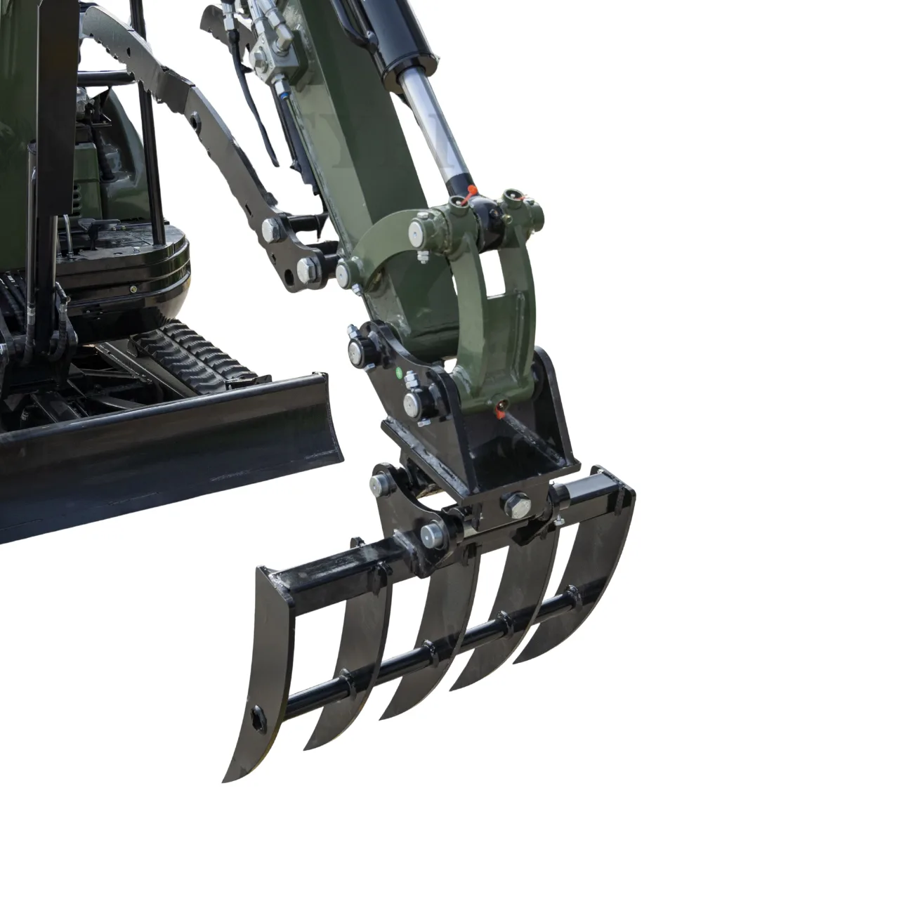 Mini Excavator Rake Compact Attachment General for for TERROR XXV and other 2.1-3 Ton Mini Excavators USA