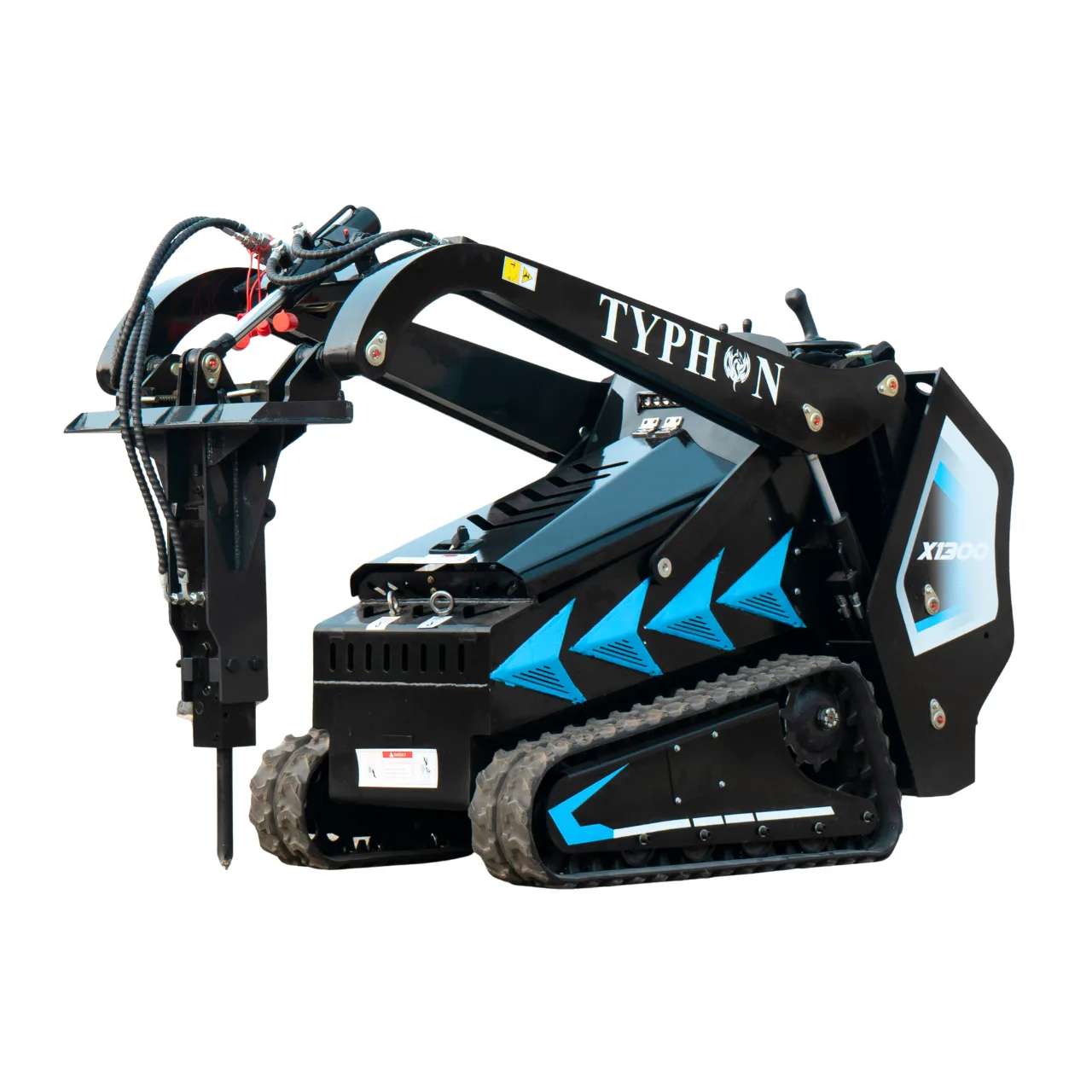 Hydraulic Rock & Concrete Breaker Hammer for TYPHON STOMP X1300 & STOMP 509 Mini Skid Steer Loader