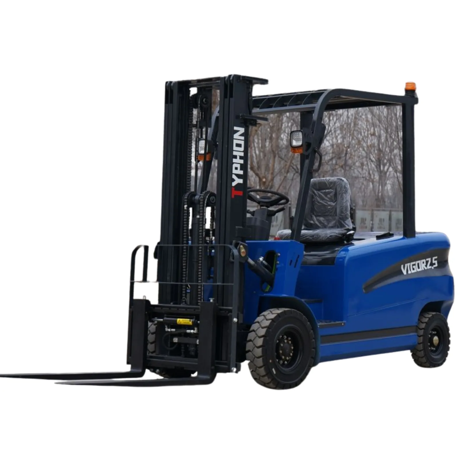 New 2025 TYPHON VIGOR 2.5 Blue Electric Forklift 2.5 Ton Lifter Lift Truck Jitney Hi-Lo