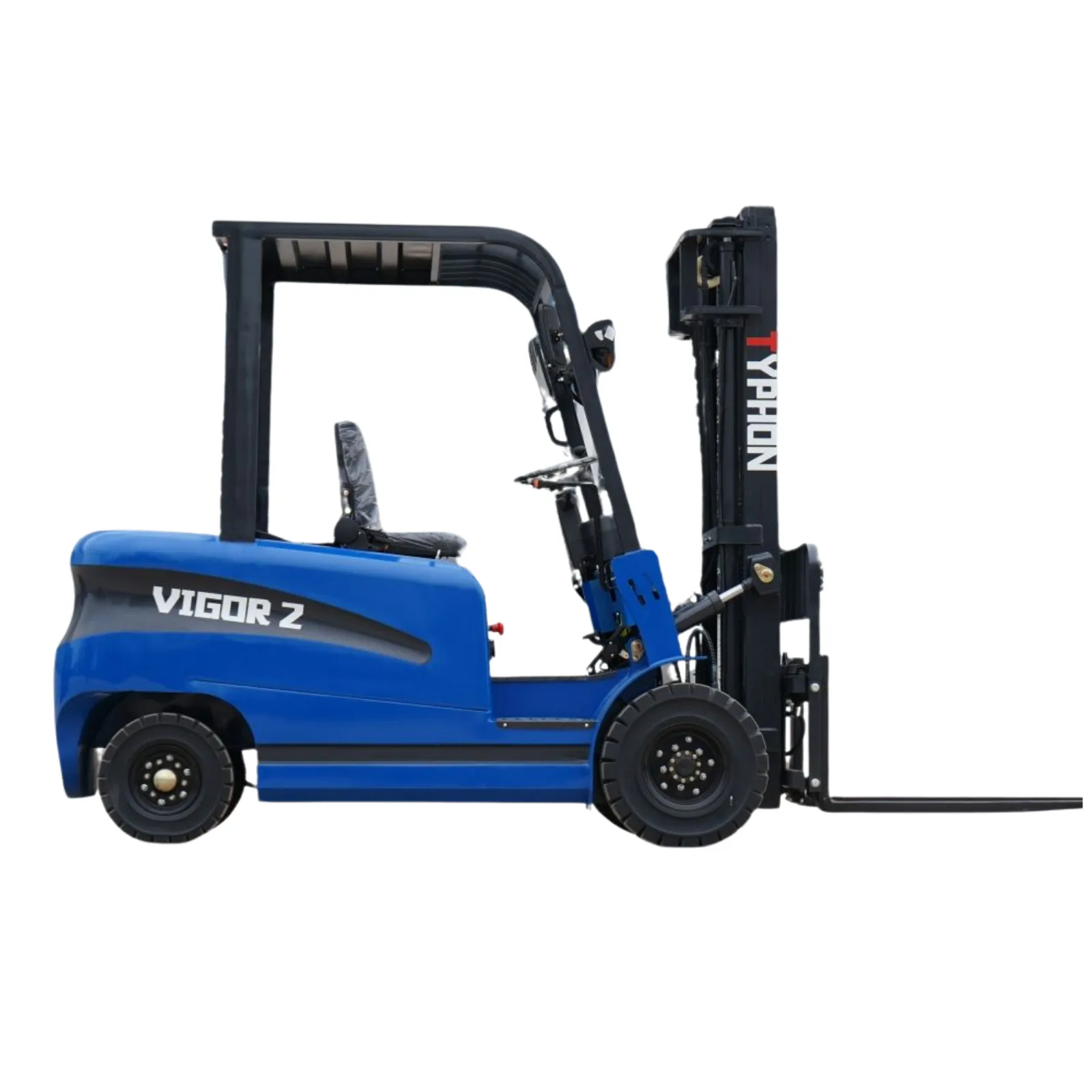 New 2025 TYPHON VIGOR 2 Blue Electric Forklift 2 Ton Lifter Lift Truck Jitney Hi-Lo