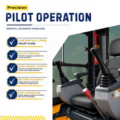 TYPHON TERROR XVII PRO Prestige Edition Mini Excavator 4000LB Kubota D902 Diesel, Enclosed Cab… – product detail image 6