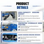 TYPHON TERROR XVII PRO Prestige Edition – Enclosed Mini Excavator with AC, Heater & Ergonomic… – product detail image 8