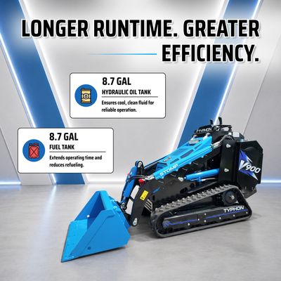Brand New TYPHON STOMP V900 Mini Track Loader Kubota D1105 25HP Diesel Stand-On Skid Steer EPA /… – product detail image 6