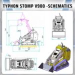 Brand New TYPHON STOMP V900 Mini Track Loader Kubota D1105 25HP Diesel Stand-On Skid Steer EPA /… – product detail image 3