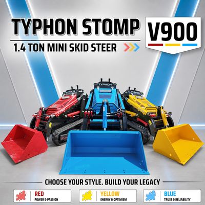 Brand New TYPHON STOMP V900 Mini Track Loader Kubota D1105 25HP Diesel Stand-On Skid Steer EPA /… – product detail image 10
