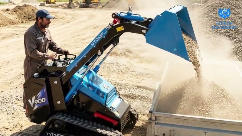 Brand New TYPHON STOMP V900 Mini Track Loader Kubota D1105 25HP Diesel Stand-On Skid Steer EPA /… – product detail image 40