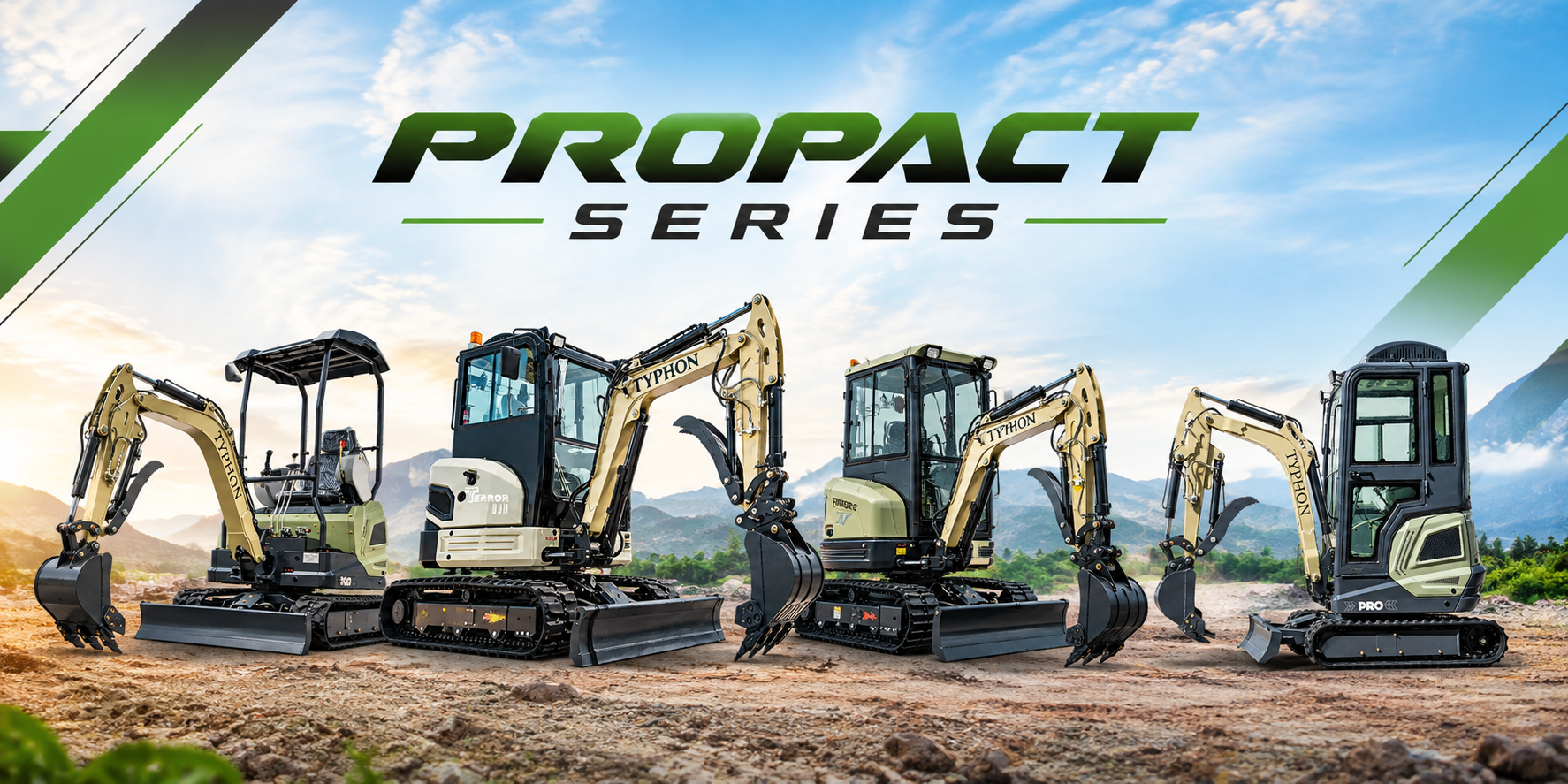 PROPACT Series Mini Excavator Lineup Showcase