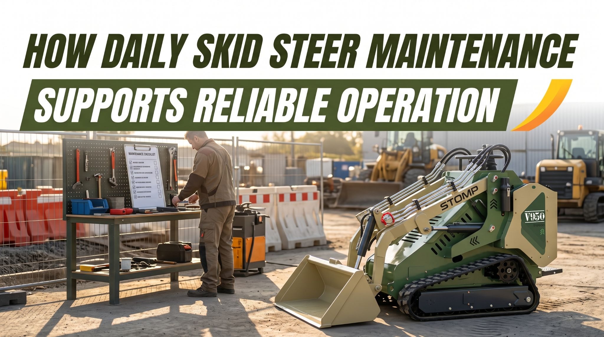 Skid steer daily maintenance
